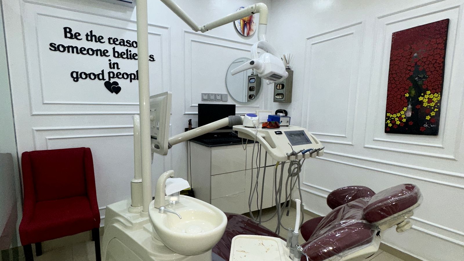 The private Glaze consultation room used by the Breath Clinic
